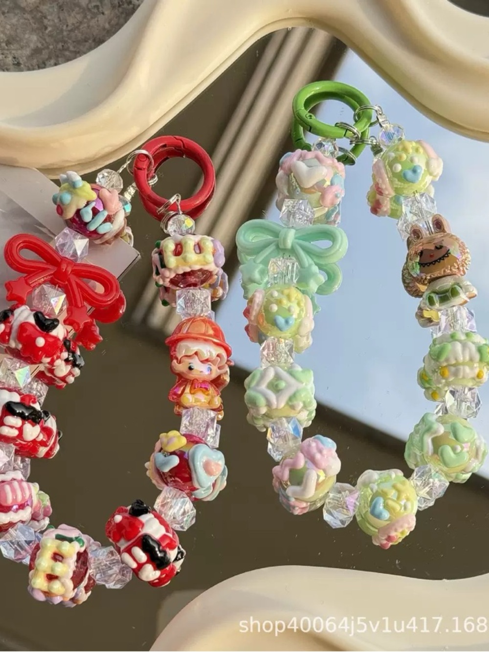 Popmart Skullpanda Multicolor Beaded Key Chain& Phone Chain - Picture 10 of 10